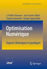 Optimisation Numerique: Aspects theoriques et pratiques