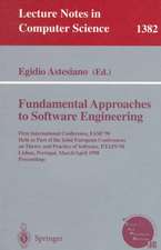 Fundamental Approaches to Software Engineering: First International Conference, FASE'98, Held as Part of the Joint European Conferences on Theory and Practice of Software, ETAPS'98, Lisbon, Portugal, March 28 - April 4, 1998, Proceedings