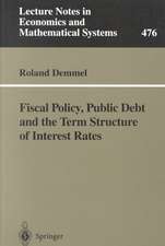 Fiscal Policy, Public Debt and the Term Structure of Interest Rates