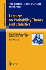 Lectures on Probability Theory and Statistics: Ecole d'Ete de Probabilites de Saint-Flour XXVII - 1997