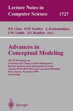 Advances in Conceptual Modeling: ER'99 Workshops on Evolution and Change in Data Management, Reverse Engineering in Information Systems, and the World Wide Web and Conceptual Modeling Paris, France, November 15-18, 1999 Proceedings