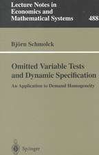 Omitted Variable Tests and Dynamic Specification