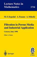 Filtration in Porous Media and Industrial Application: Lectures given at the 4th Session of the Centro Internazionale Matematico Estivo (C.I.M.E.) held in Cetraro, Italy, August 24-29, 1998