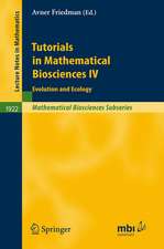 Tutorials in Mathematical Biosciences IV: Evolution and Ecology