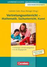 Vertretungsunterricht - Mathematik, Sachunterricht, Kunst