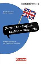 Unterrichtssprache: English. English - Unterricht