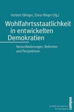 Wohlfahrtsstaatlichkeit in entwickelten Demokratien