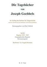 Geographisches Register und Personenregister