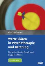 Werte klären in Psychotherapie und Beratung