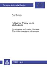 Relevance Theory Meets Markedness