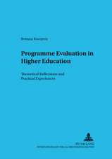 Programme Evaluation in Higher Education