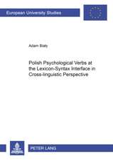 Polish Psychological Verbs at the Lexicon-Syntax Interface in Cross-Linguistic Perspective: Grundlagentexte Zur Kommunikationswissenschaftlichen Analyse Triadischer Verstaendigung