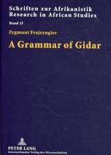 A Grammar of Gidar