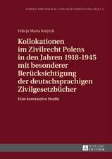 Kollokationen Im Zivilrecht Polens in Den Jahren 1918-1945 Mit Besonderer Beruecksichtigung Der Deutschsprachigen Zivilgesetzbuecher: Eine Kontrastive