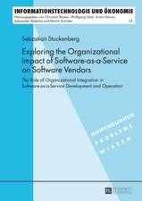 Exploring the Organizational Impact of Software-As-A-Service on Software Vendors: The Role of Organizational Integration in Software-As-A-Service Deve