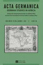 ACTA Germanica: German Studies in Africa