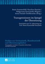 Transgressionen im Spiegel der Übersetzung