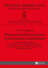 Wissenstransformationen in Fiktionalen Erzaehltexten