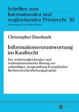 Informationsverantwortung im Kaufrecht