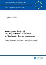 Versorgungssicherheit Und Kapazitaetsmechanismen Im Deutschen Strommarktdesign