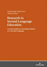 Research in Second Language Education