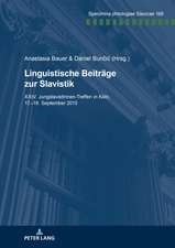 Linguistische Beitraege Zur Slavistik