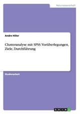 Clusteranalyse mit SPSS. Vorüberlegungen, Ziele, Durchführung