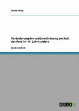 Veränderung der sozialen Ordnung zur Zeit der Pest im 14. Jahrhundert