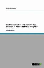 Die Erzählsituation und die Rolle des Erzählers in Adalbert Stifters "Brigitta"