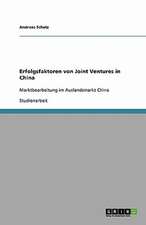 Erfolgsfaktoren von Joint Ventures in China