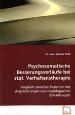 Psychosomatische Besserungsverläufe bei stat. Verhaltenstherapie