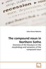 The compound noun in Northern Sotho