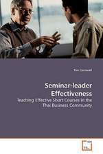 Seminar-leader Effectiveness