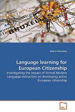 Language learning for European Citizenship