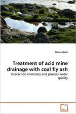 Treatment of acid mine drainage with coal fly ash