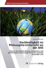 Nachhaltigkeit im Philosophie-Unterricht an der AHS