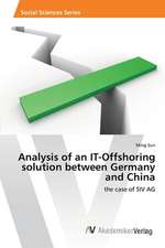 Analysis of an IT-Offshoring solution between Germany and China