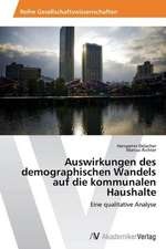 Auswirkungen des demographischen Wandels auf die kommunalen Haushalte