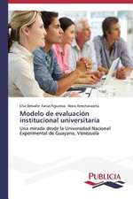 Modelo de Evaluacion Institucional Universitaria