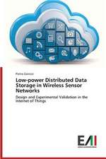 Low-Power Distributed Data Storage in Wireless Sensor Networks