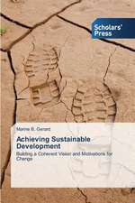 Achieving Sustainable Development