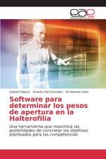 Software Para Determinar Los Pesos de Apertura En La Halterofilia