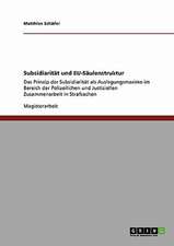 Subsidiarität und EU-Säulenstruktur