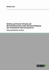 Einfluss politischer Schocks auf Wirtschaftssysteme unter Berücksichtigung der Institutionen des Eurosystems