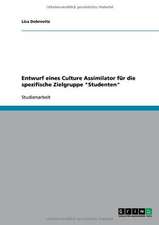 Entwurf eines Culture Assimilator für die spezifische Zielgruppe "Studenten"