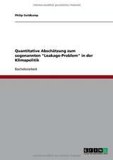 Quantitative Abschätzung zum sogenannten "Leakage-Problem" in der Klimapolitik