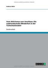 Vom Aktivismus zum Anschluss: Die sudetendeutsche Minderheit in der Tschechoslowakei