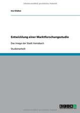 Entwicklung einer Marktforschungsstudie