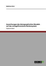 Auswirkungen des demographischen Wandels auf das umlagefinanzierte Rentensystem