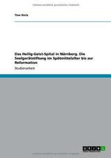 Das Heilig-Geist-Spital in Nürnberg. Die Seelgerätstiftung im Spätmittelalter bis zur Reformation